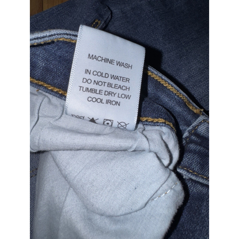Judy Blue Relaxed Fit Jeans 3/26 Dark Wash Cropped Raw Hem Stretch - Picture 6 of 11